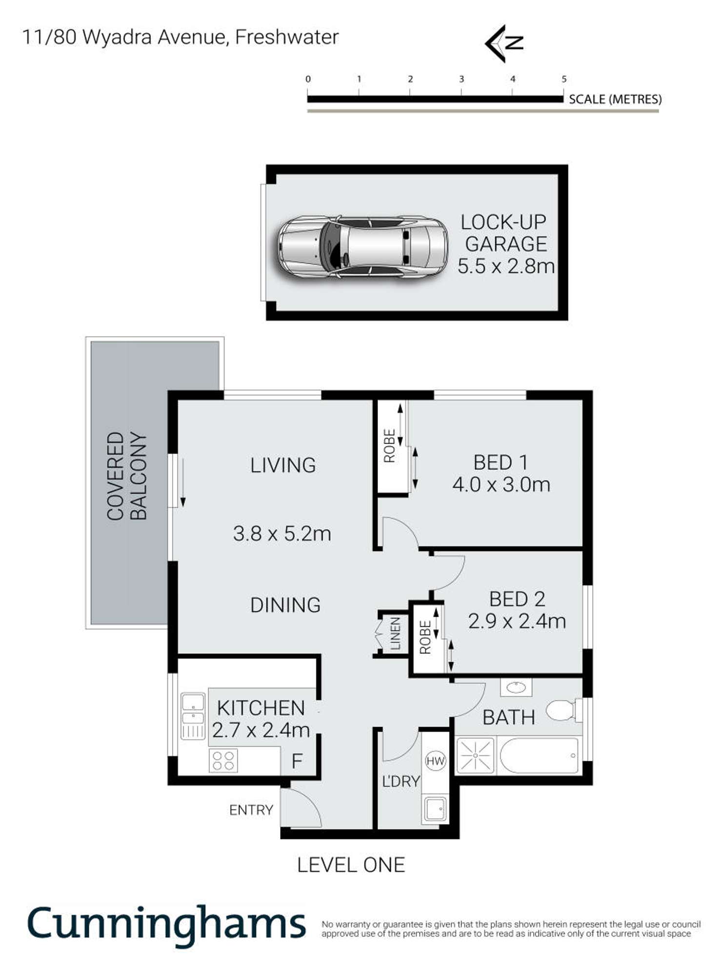 Floorplan of Homely apartment listing, 11/80 Wyadra Avenue, Freshwater NSW 2096