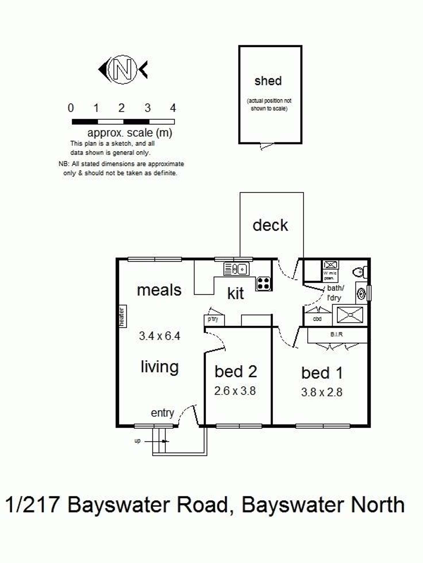 Floorplan of Homely house listing, 1/217 Bayswater Road, Bayswater North VIC 3153