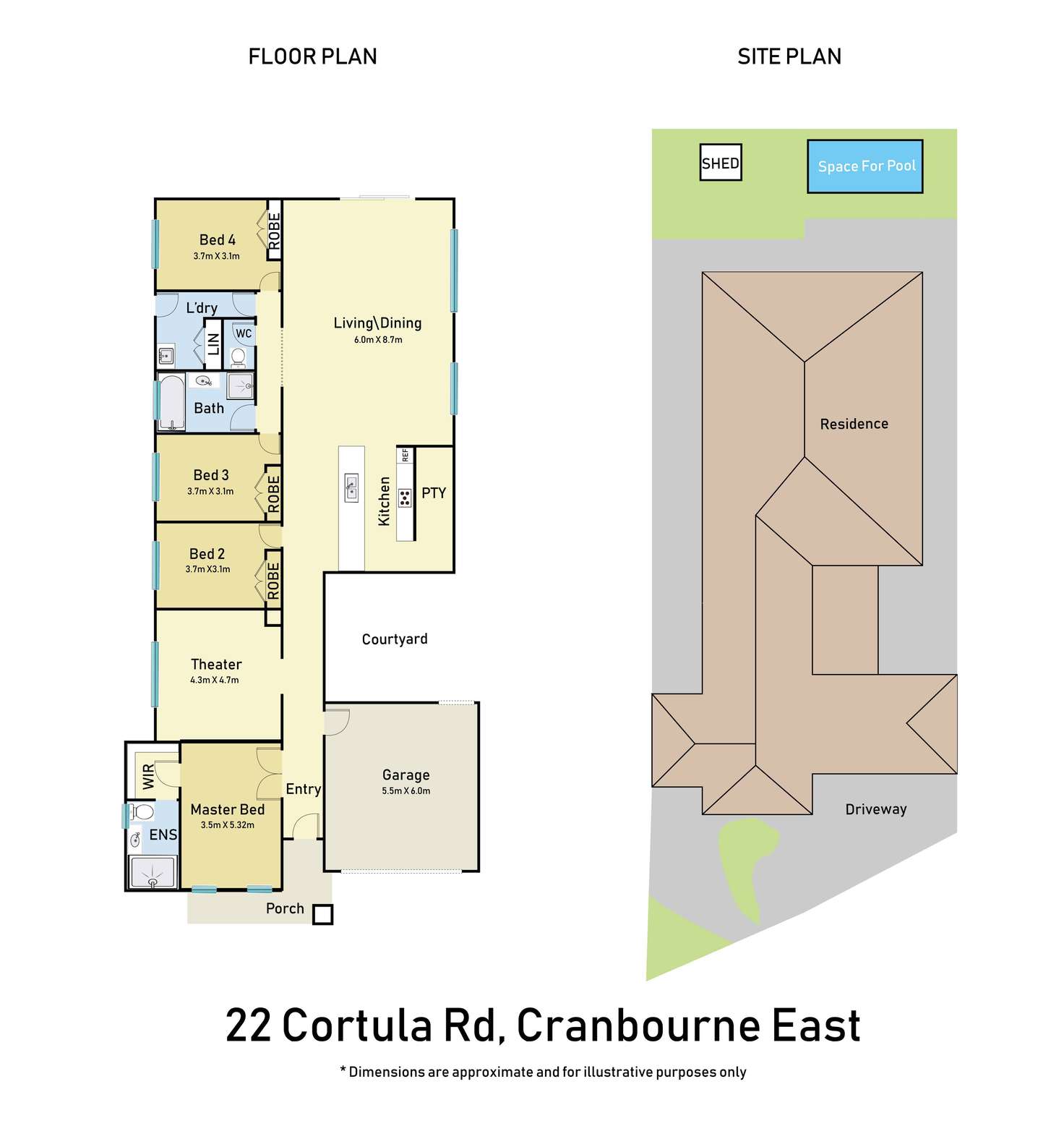 Floorplan of Homely house listing, 22 Cortula Road, Cranbourne East VIC 3977