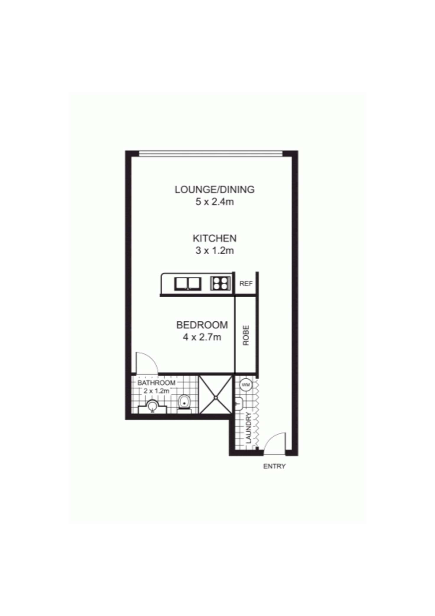 Floorplan of Homely apartment listing, 205/21 Brisbane Street, Surry Hills NSW 2010