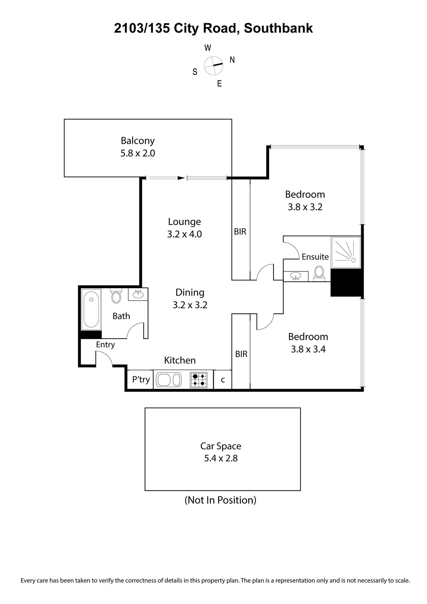 Floorplan of Homely apartment listing, 2103/135 City Road, Southbank VIC 3006