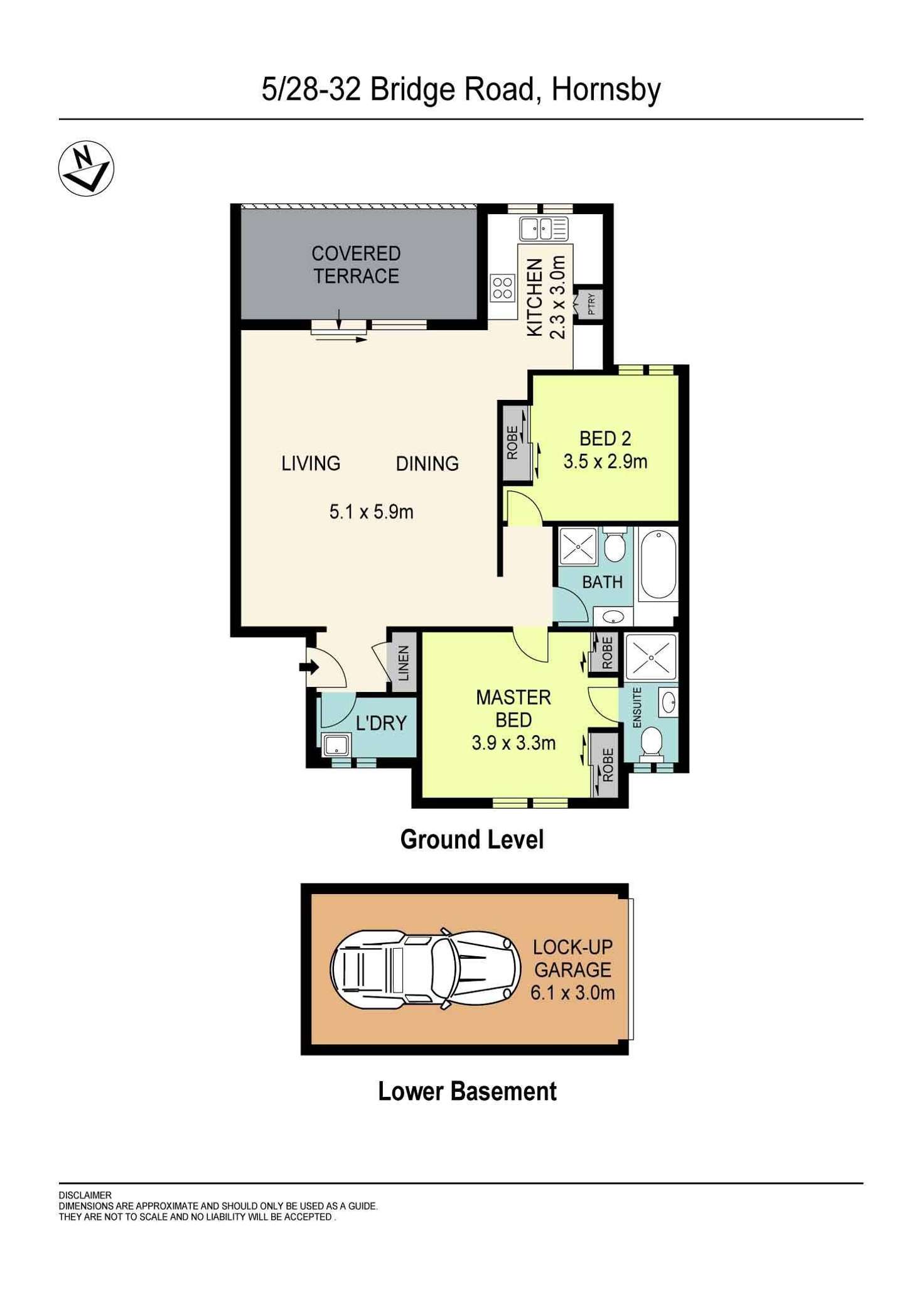 Floorplan of Homely apartment listing, 5/28-32 Bridge Road, Hornsby NSW 2077