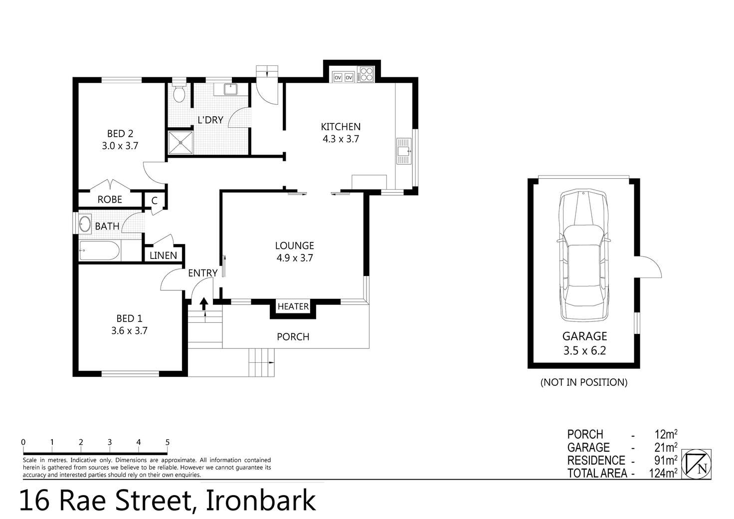 Floorplan of Homely house listing, 16 Rae Street, Ironbark VIC 3550