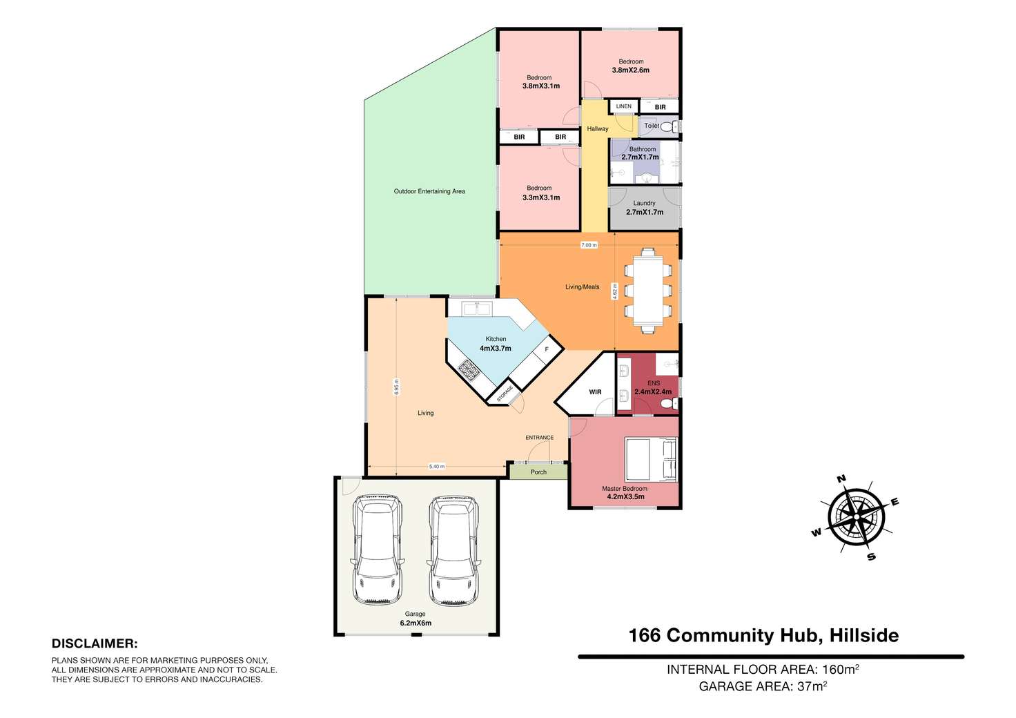 Floorplan of Homely house listing, 166 Community Hub, Hillside VIC 3037