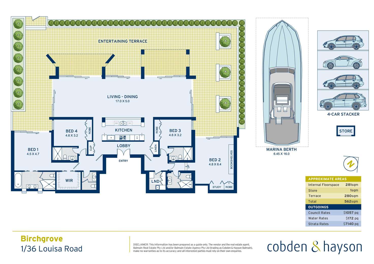Floorplan of Homely apartment listing, 1/36 Louisa Road, Birchgrove NSW 2041