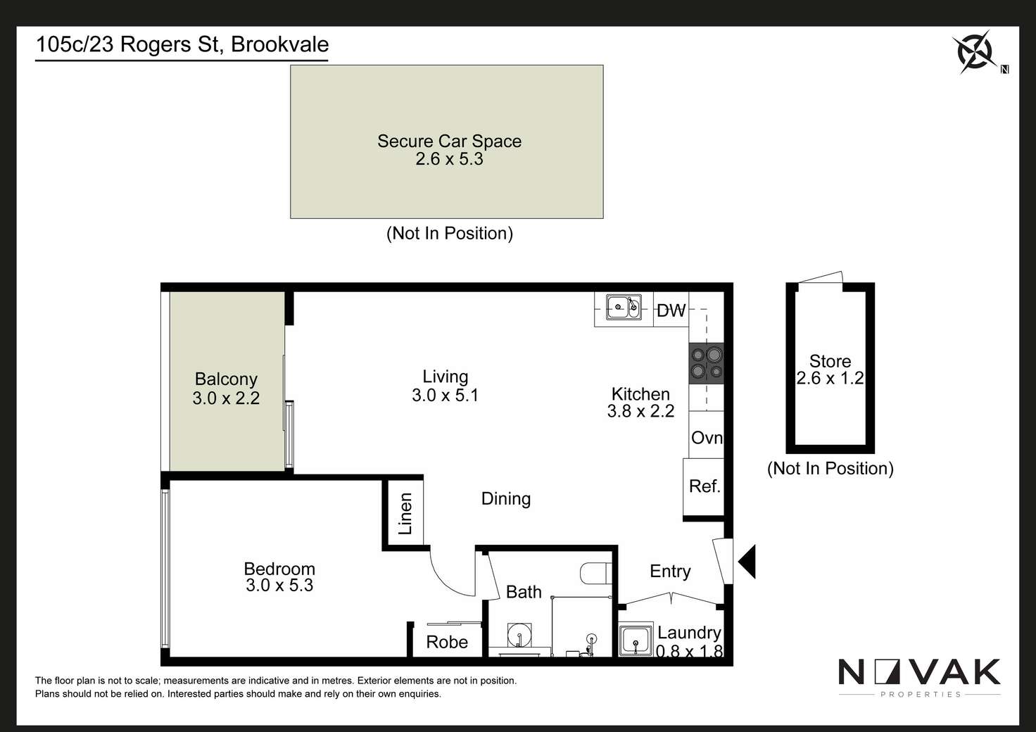 Floorplan of Homely apartment listing, 105C/23 Roger Street, Brookvale NSW 2100