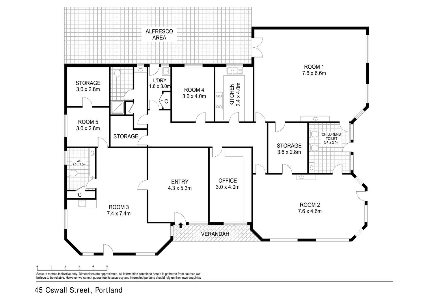 Floorplan of Homely house listing, 45 Oswald Street, Portland VIC 3305