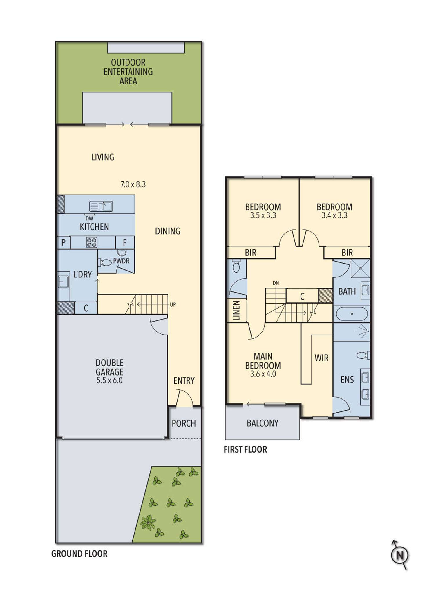 Floorplan of Homely townhouse listing, 3A Kirkstead Grove, Craigieburn VIC 3064