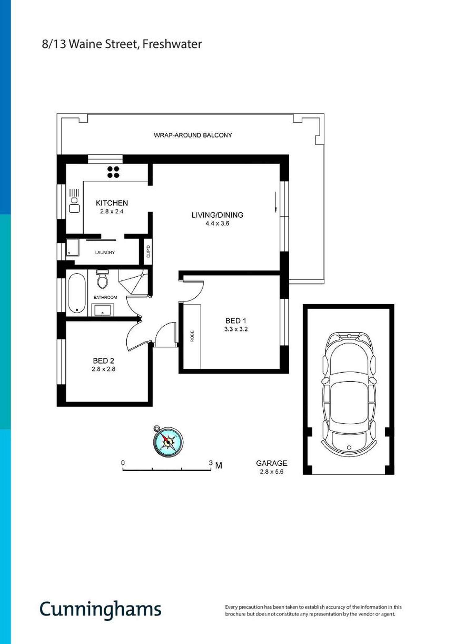 Floorplan of Homely apartment listing, 8/13 Waine Street, Freshwater NSW 2096