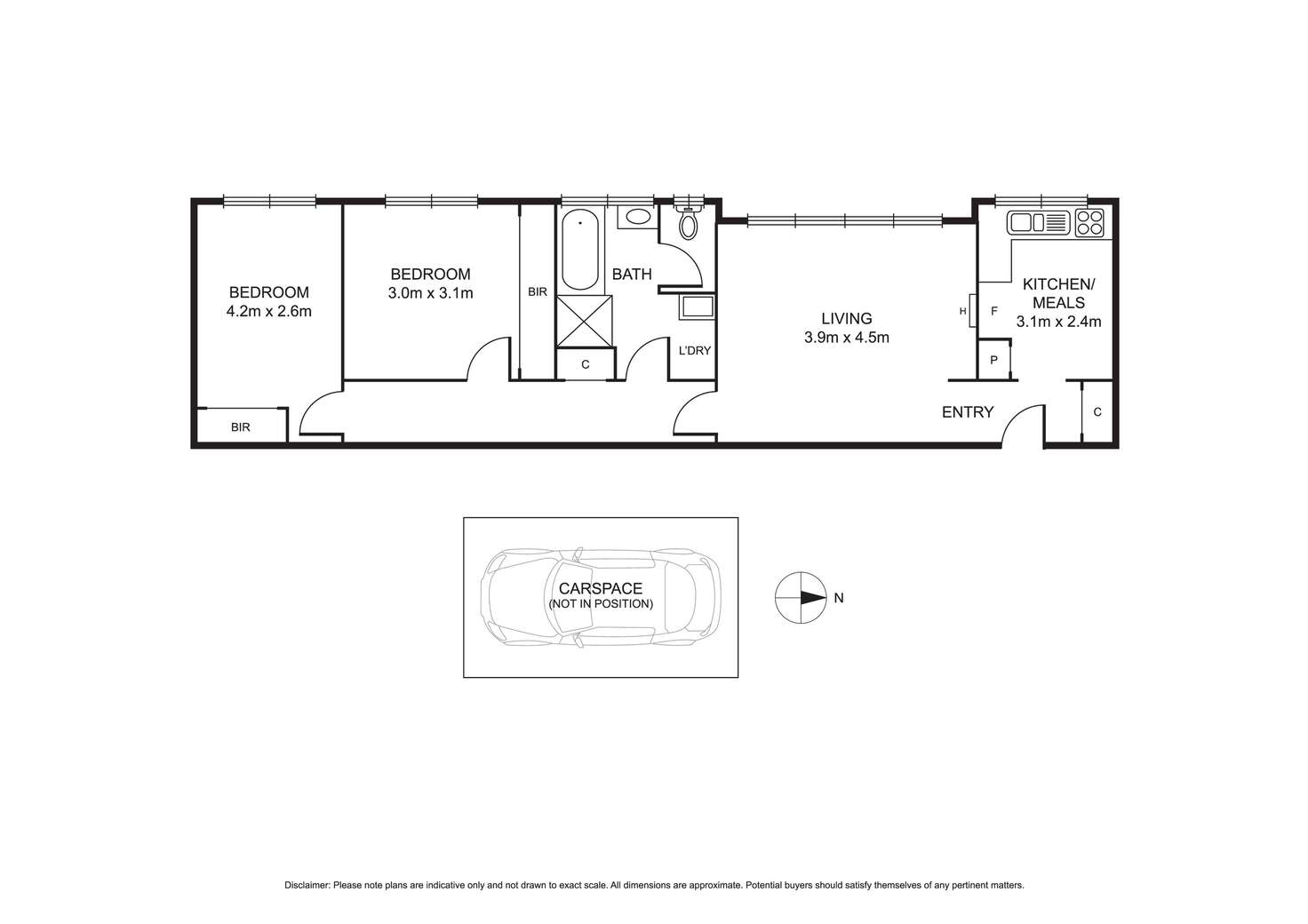Floorplan of Homely apartment listing, 6/815 Park Street, Brunswick VIC 3056