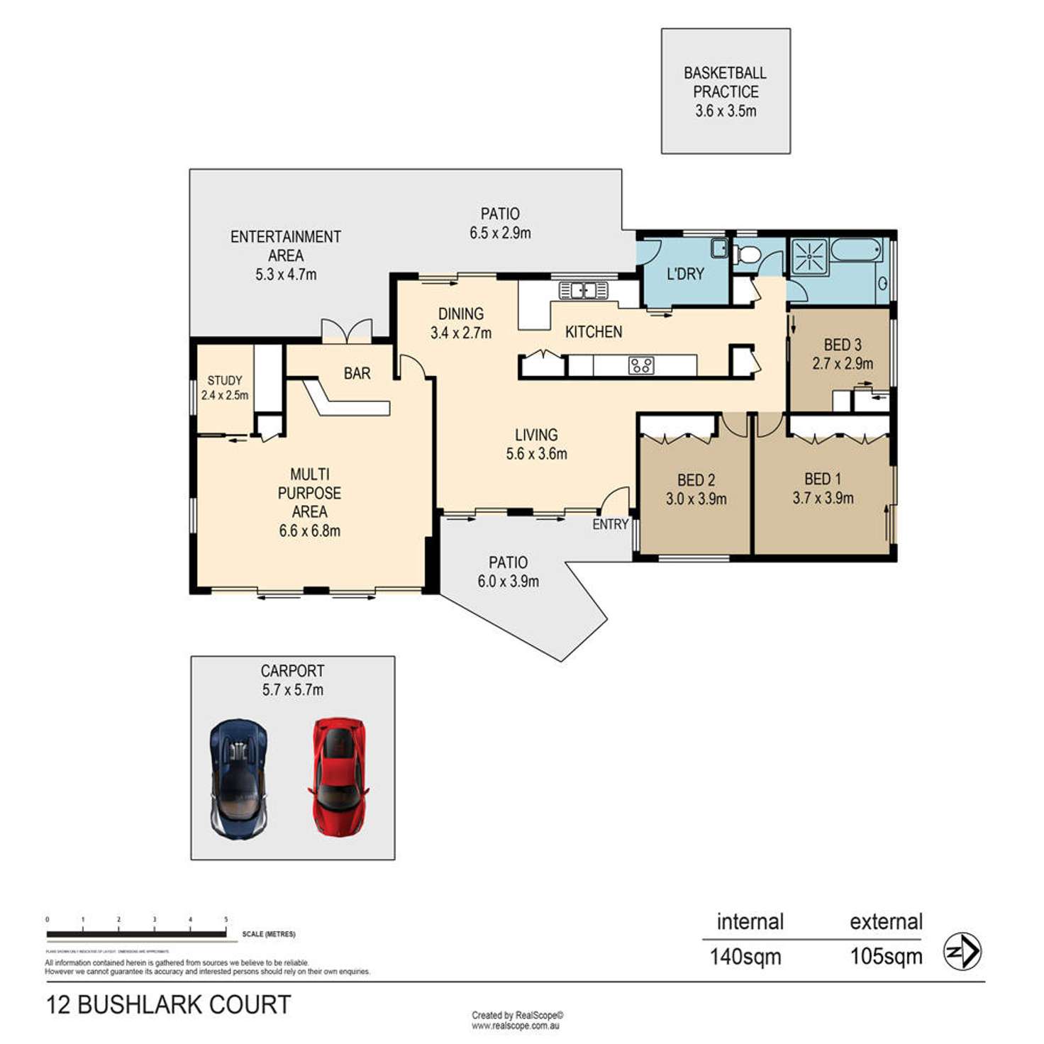 Floorplan of Homely house listing, 12 Bushlark Court, Bellbowrie QLD 4070