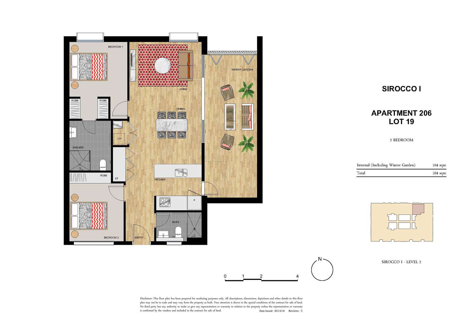 Floorplan of Homely apartment listing, 206/24-32 Koorine Street, Ermington NSW 2115
