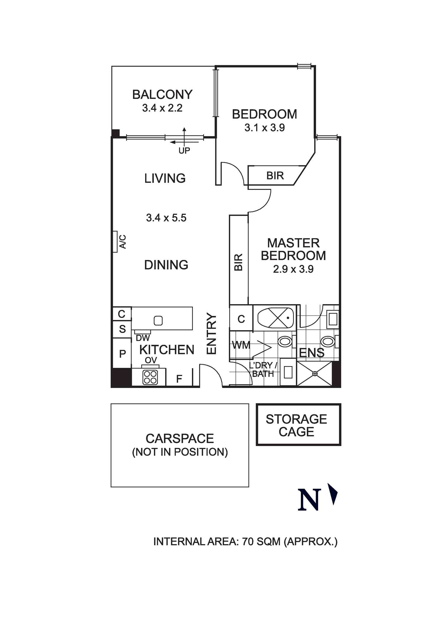 Floorplan of Homely apartment listing, 202/339 Burnley Street, Richmond VIC 3121