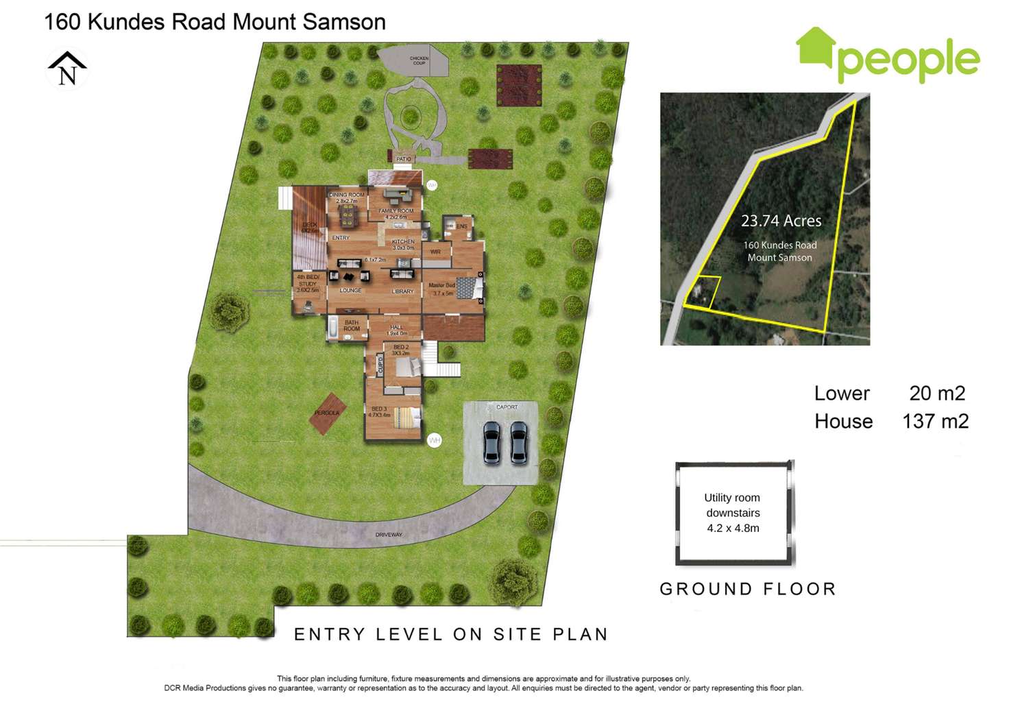 Floorplan of Homely acreageSemiRural listing, 160 Kundes Road, Mount Samson QLD 4520