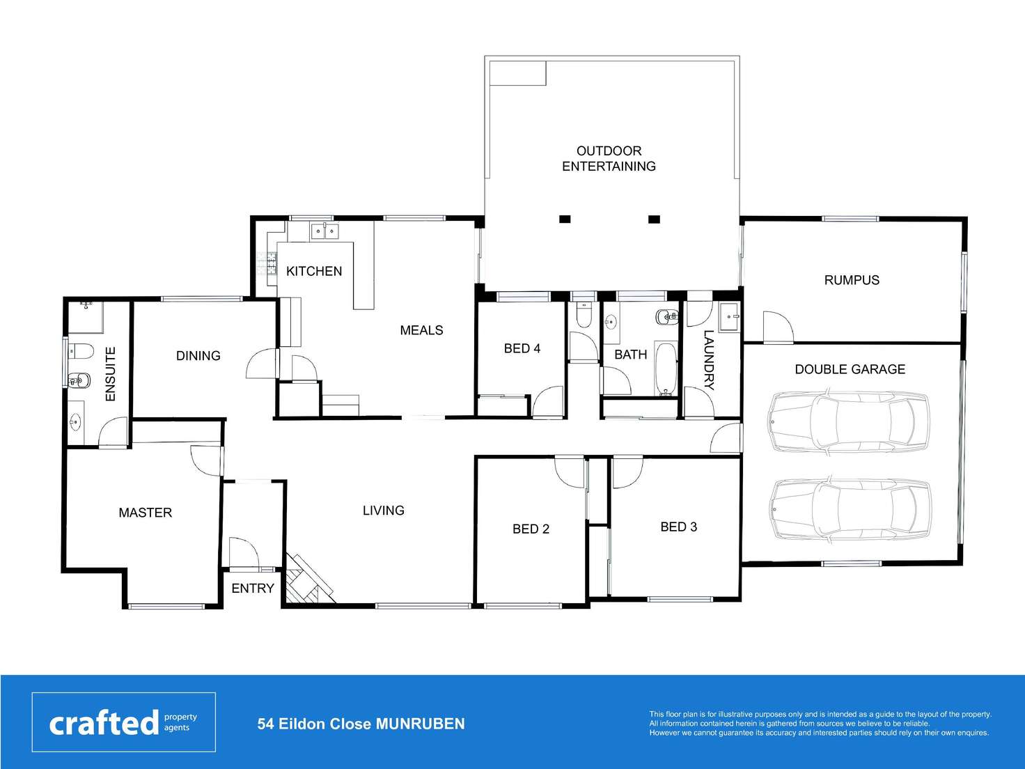 Floorplan of Homely house listing, 54-58 Eildon Close, Munruben QLD 4125