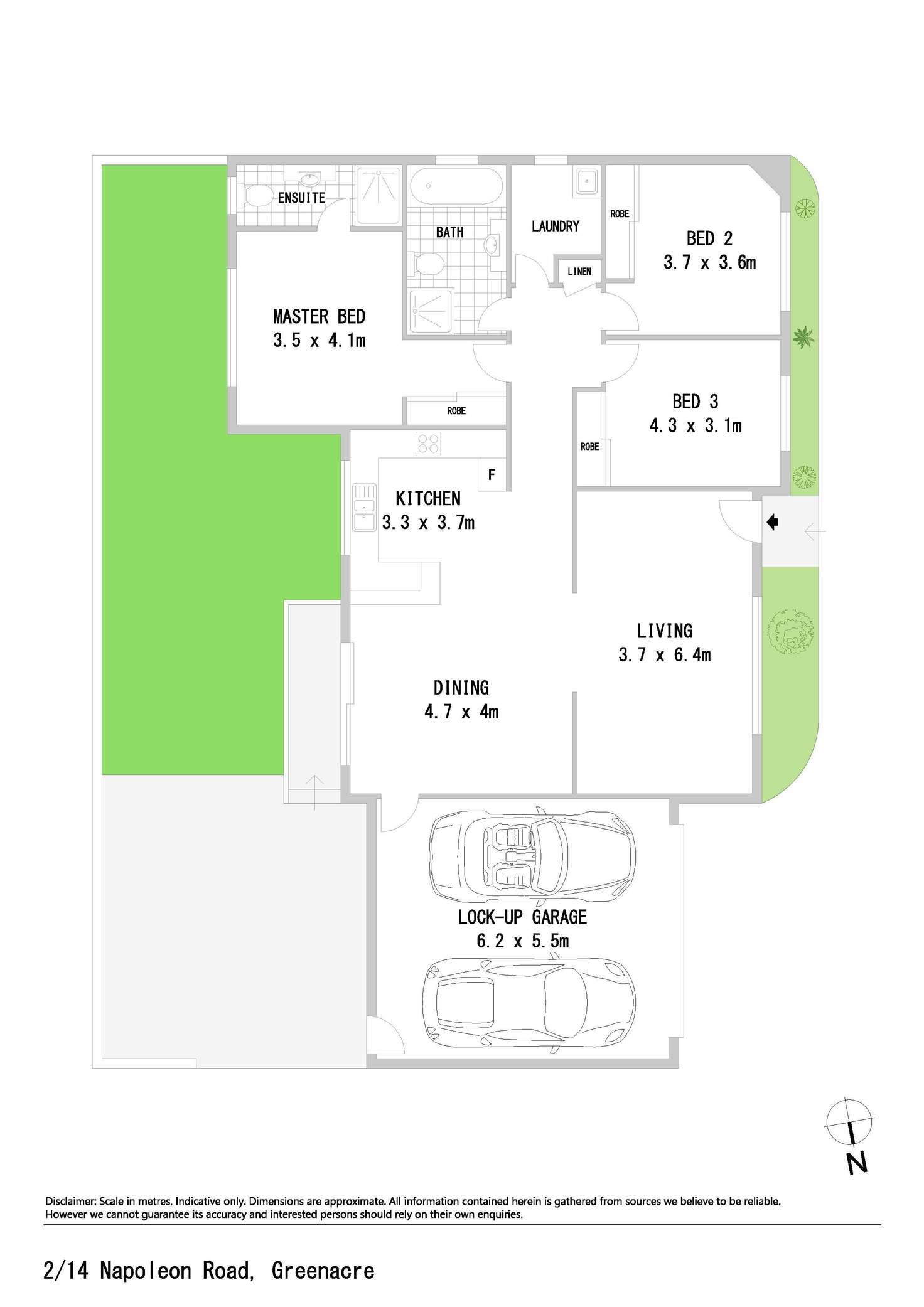 Floorplan of Homely villa listing, 2/14 Napoleon Road, Greenacre NSW 2190