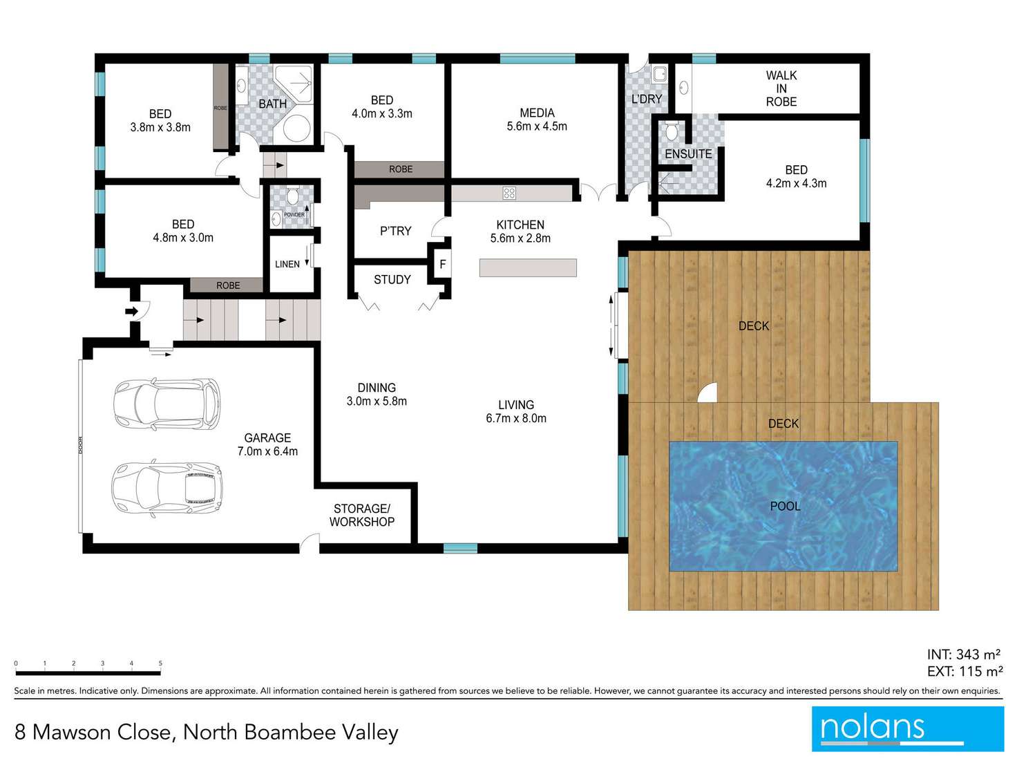 Floorplan of Homely house listing, 8 Mawson Close, North Boambee Valley NSW 2450