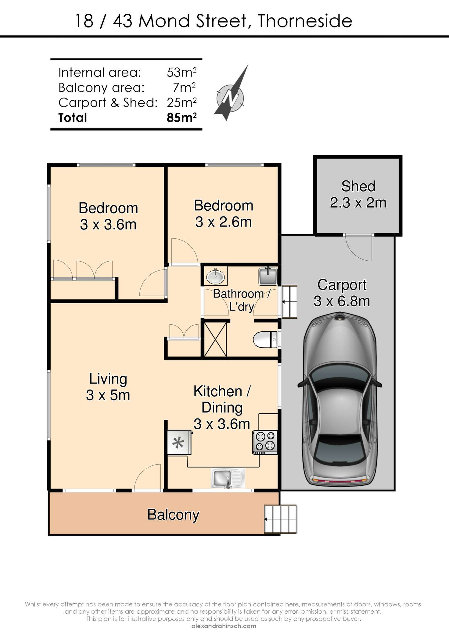 Floorplan of Homely house listing, Site 18/43 Mond Street, Thorneside QLD 4158