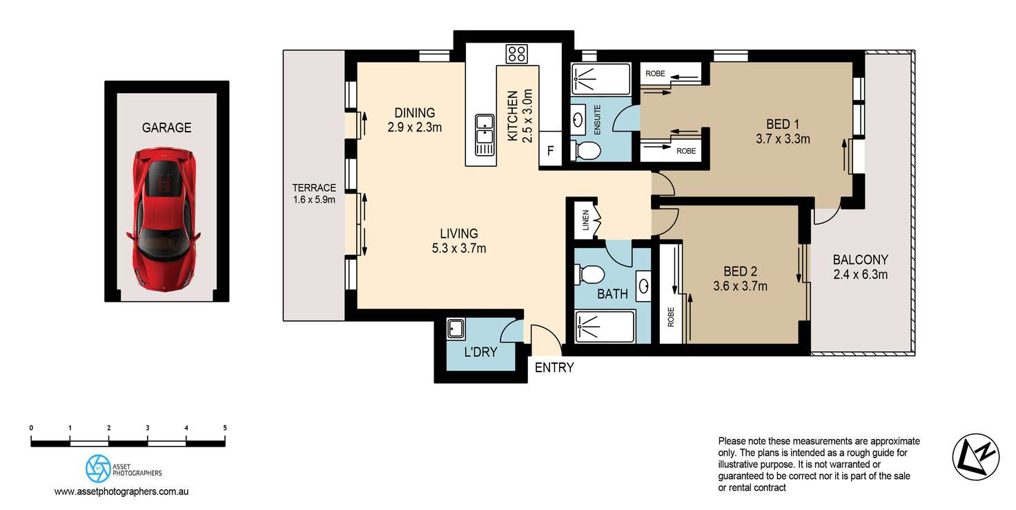 Floorplan of Homely apartment listing, 305/2 The Piazza, Wentworth Point NSW 2127