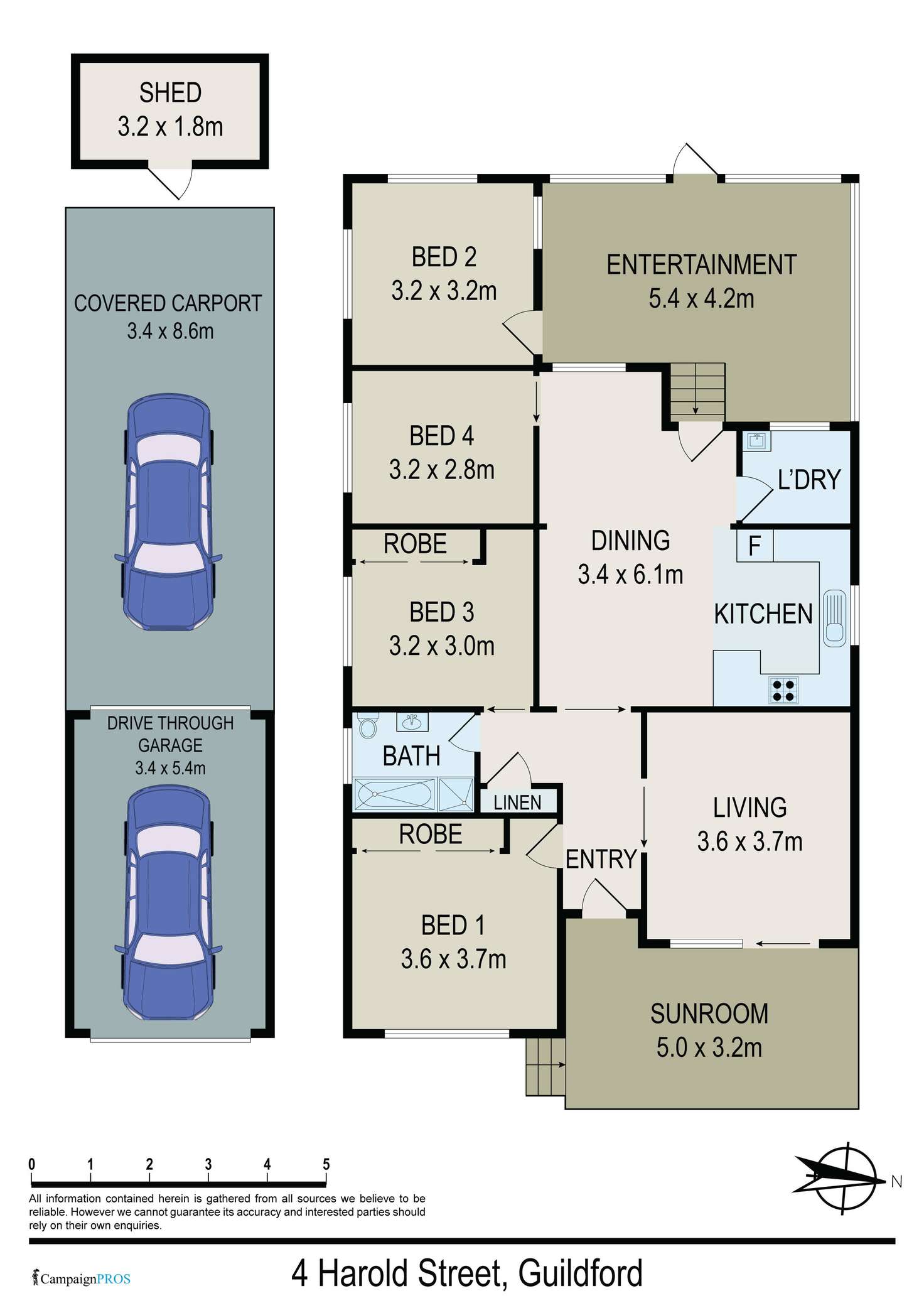 Floorplan of Homely house listing, 4 Harold Street, Guildford NSW 2161