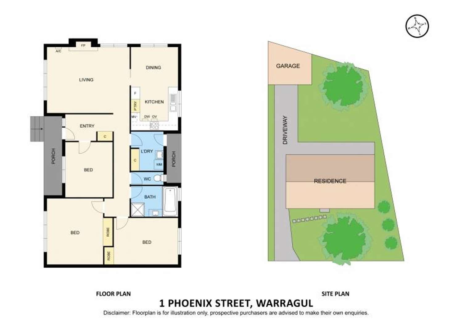 Floorplan of Homely house listing, 1 Phoenix Street, Warragul VIC 3820
