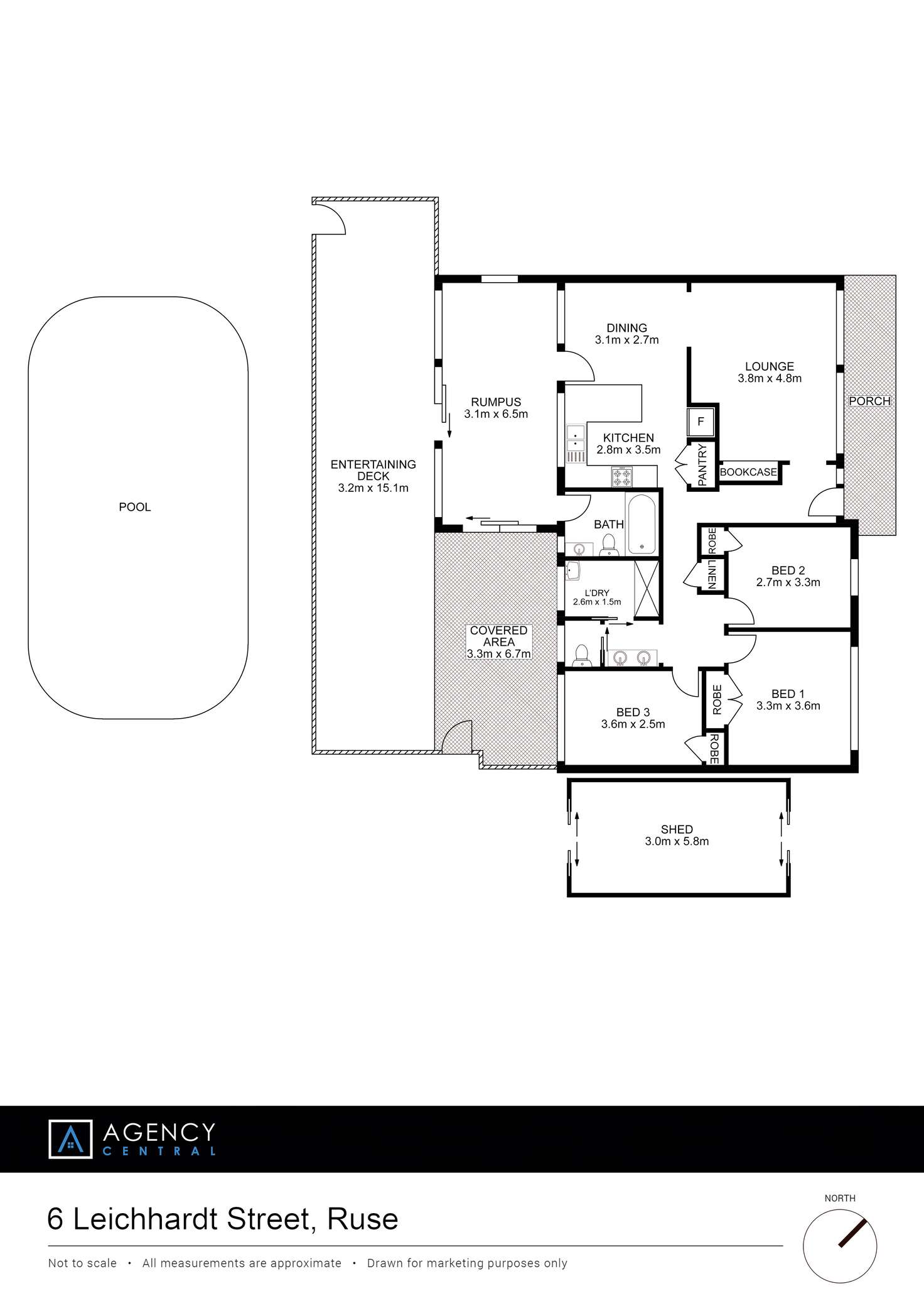 Floorplan of Homely house listing, 6 Leichhardt Street, Ruse NSW 2560
