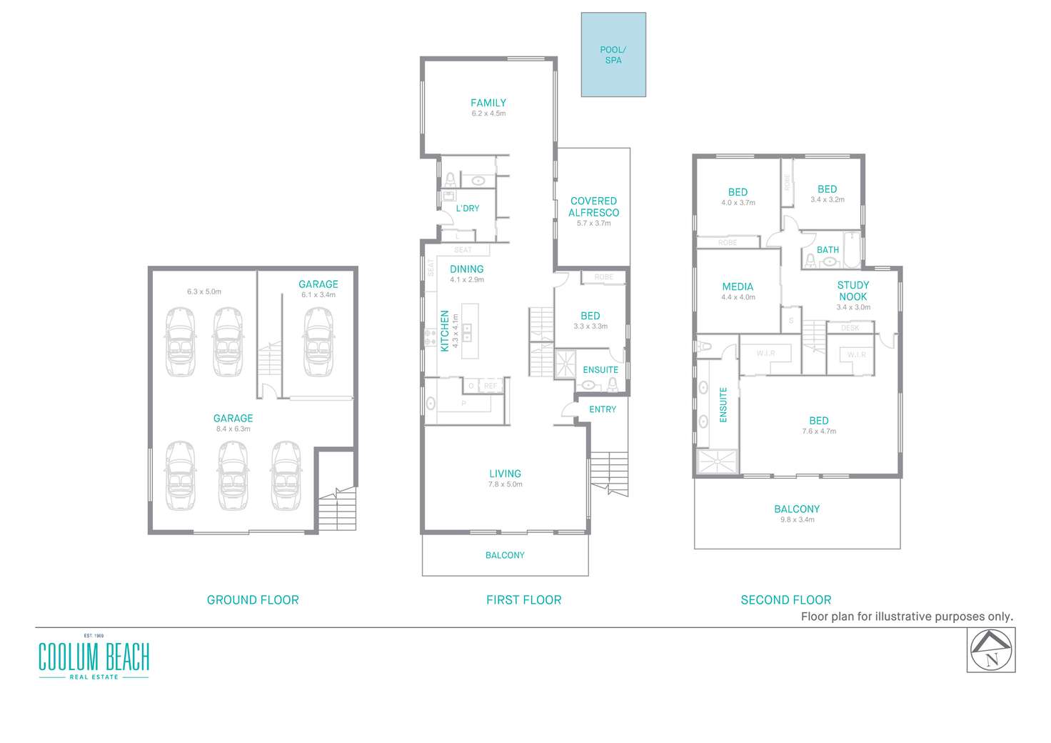 Floorplan of Homely house listing, 11 Bonment Road, Yaroomba QLD 4573