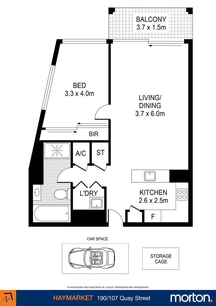 Floorplan of Homely apartment listing, 190/107-121 Quay Street, Haymarket NSW 2000