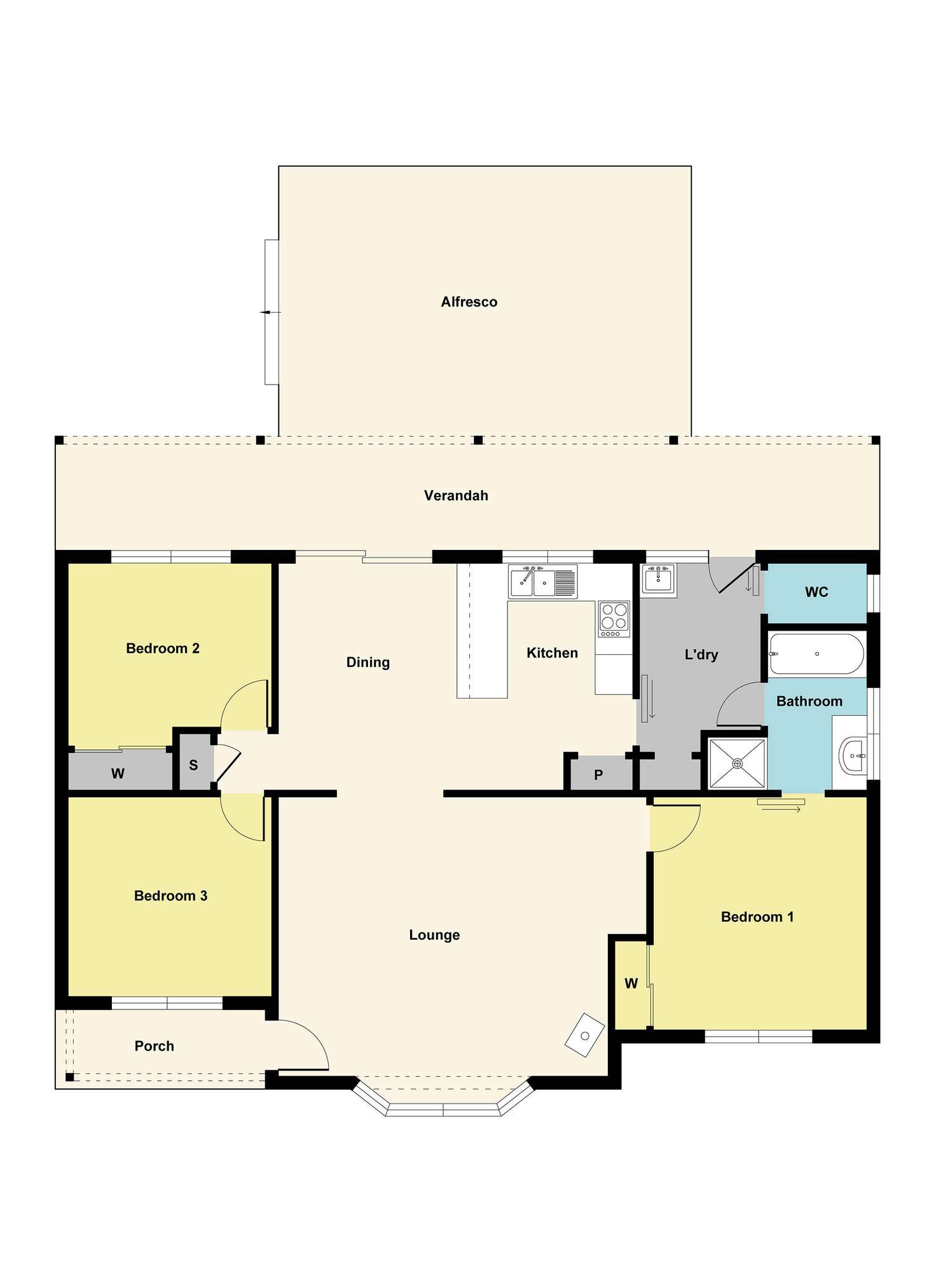 Floorplan of Homely house listing, 12 Lawrence Street, Dunolly VIC 3472