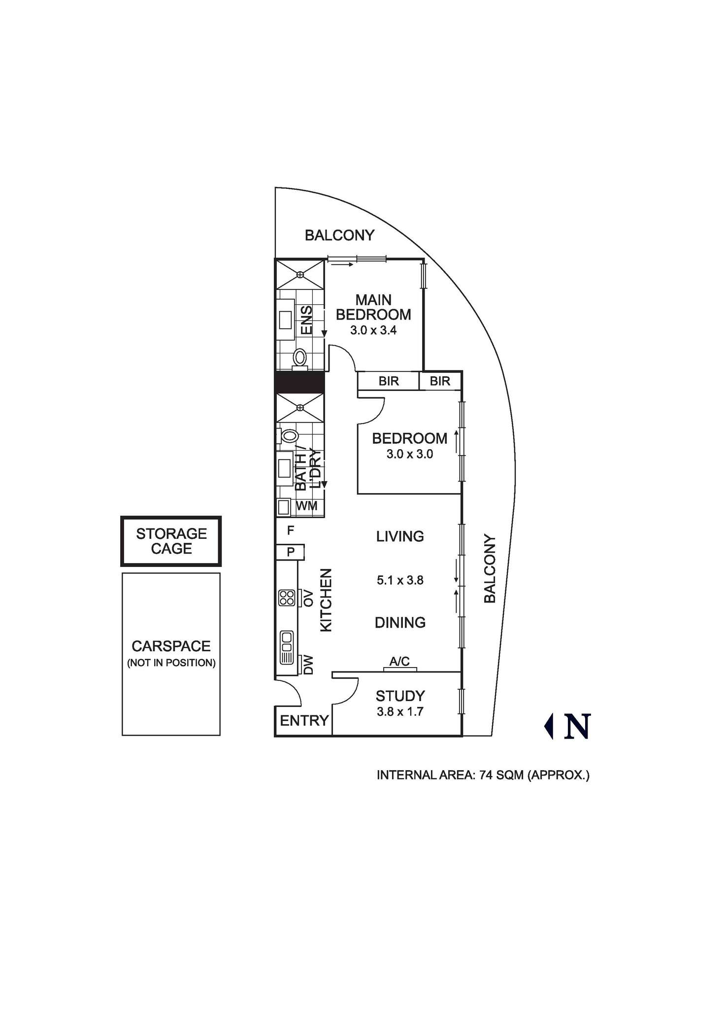 Floorplan of Homely apartment listing, 304/146 Bell Street Street, Coburg VIC 3058
