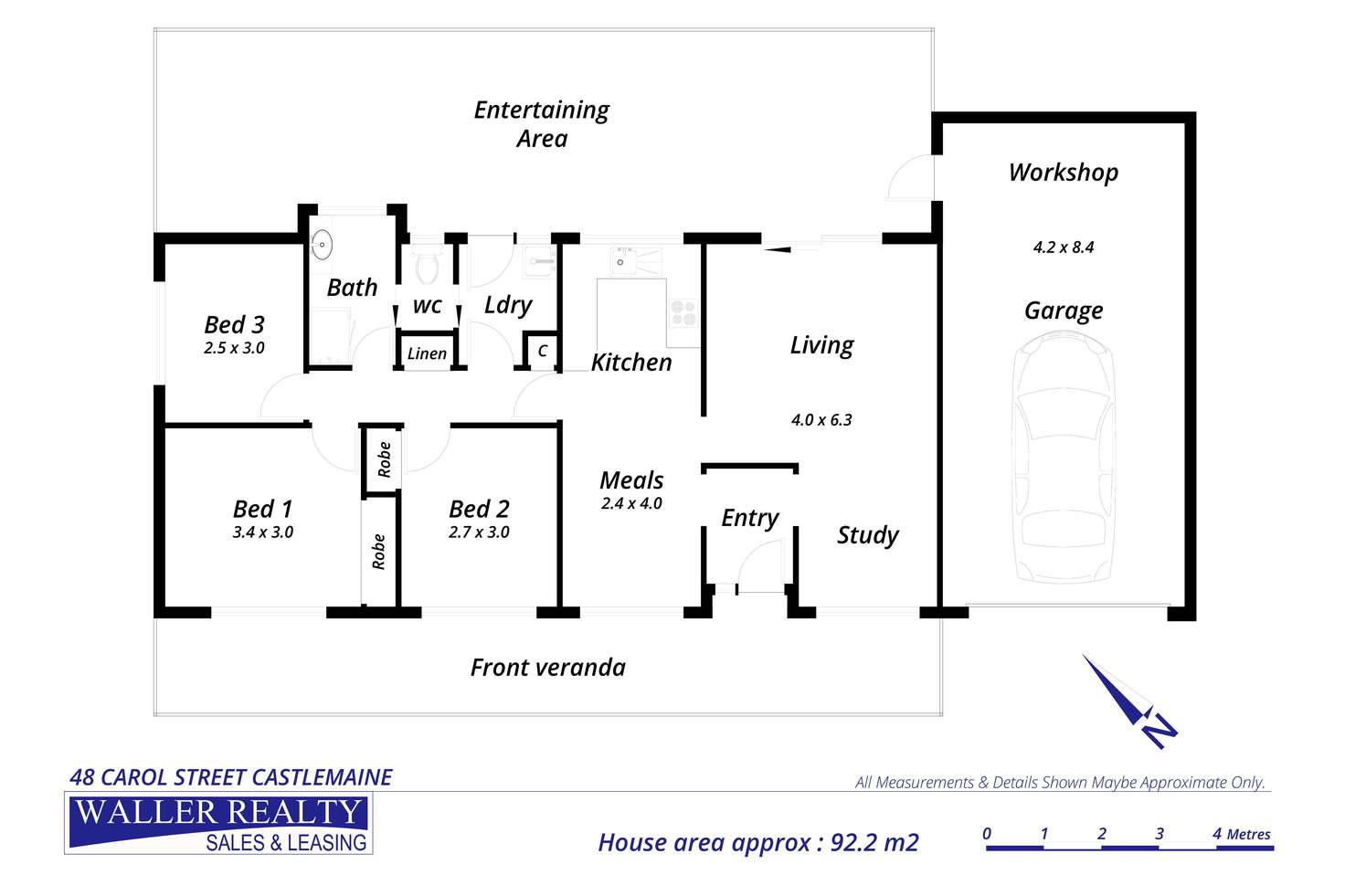 Floorplan of Homely house listing, 48 Carol Street, Castlemaine VIC 3450