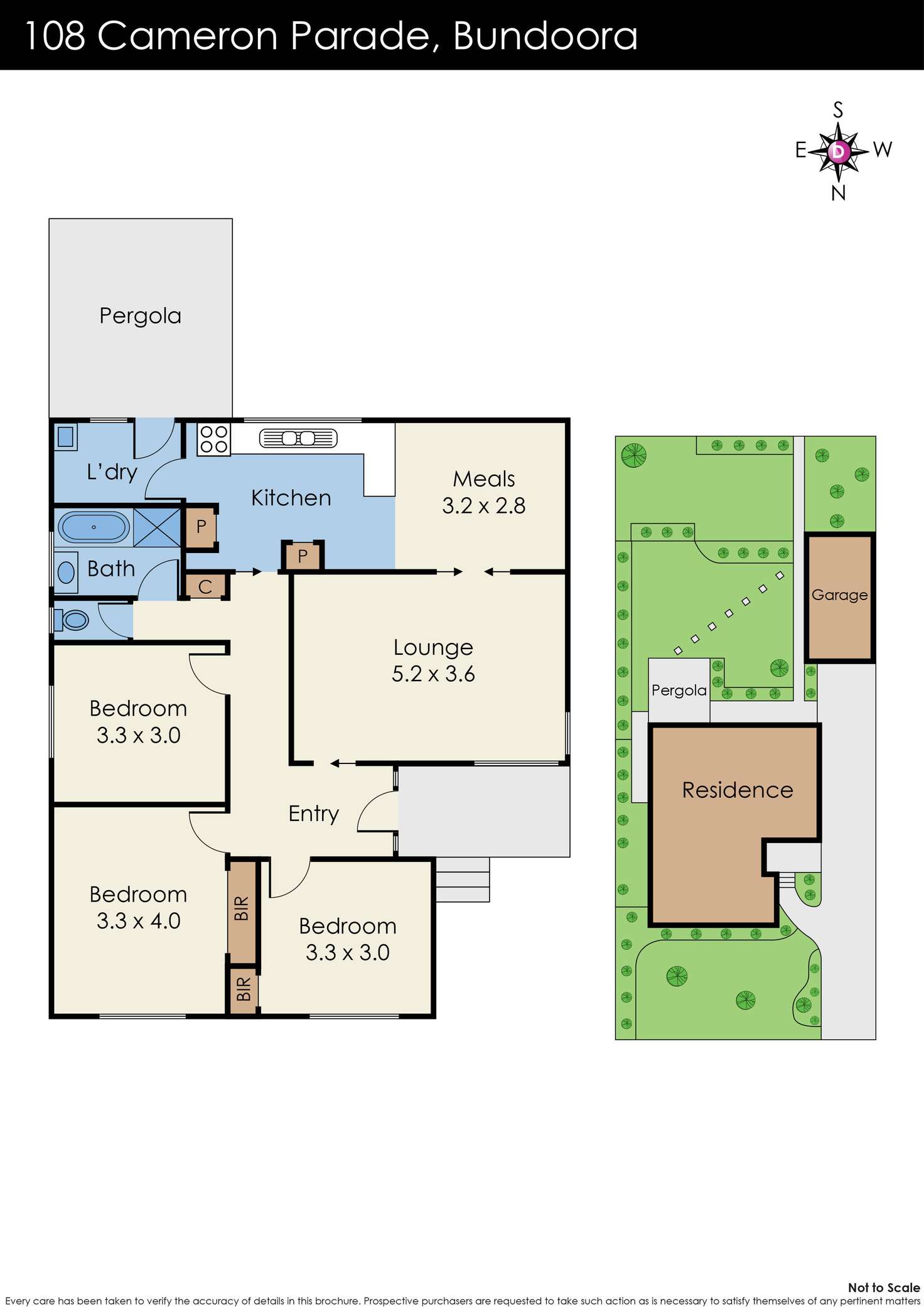 Floorplan of Homely house listing, 108 Cameron Parade, Bundoora VIC 3083