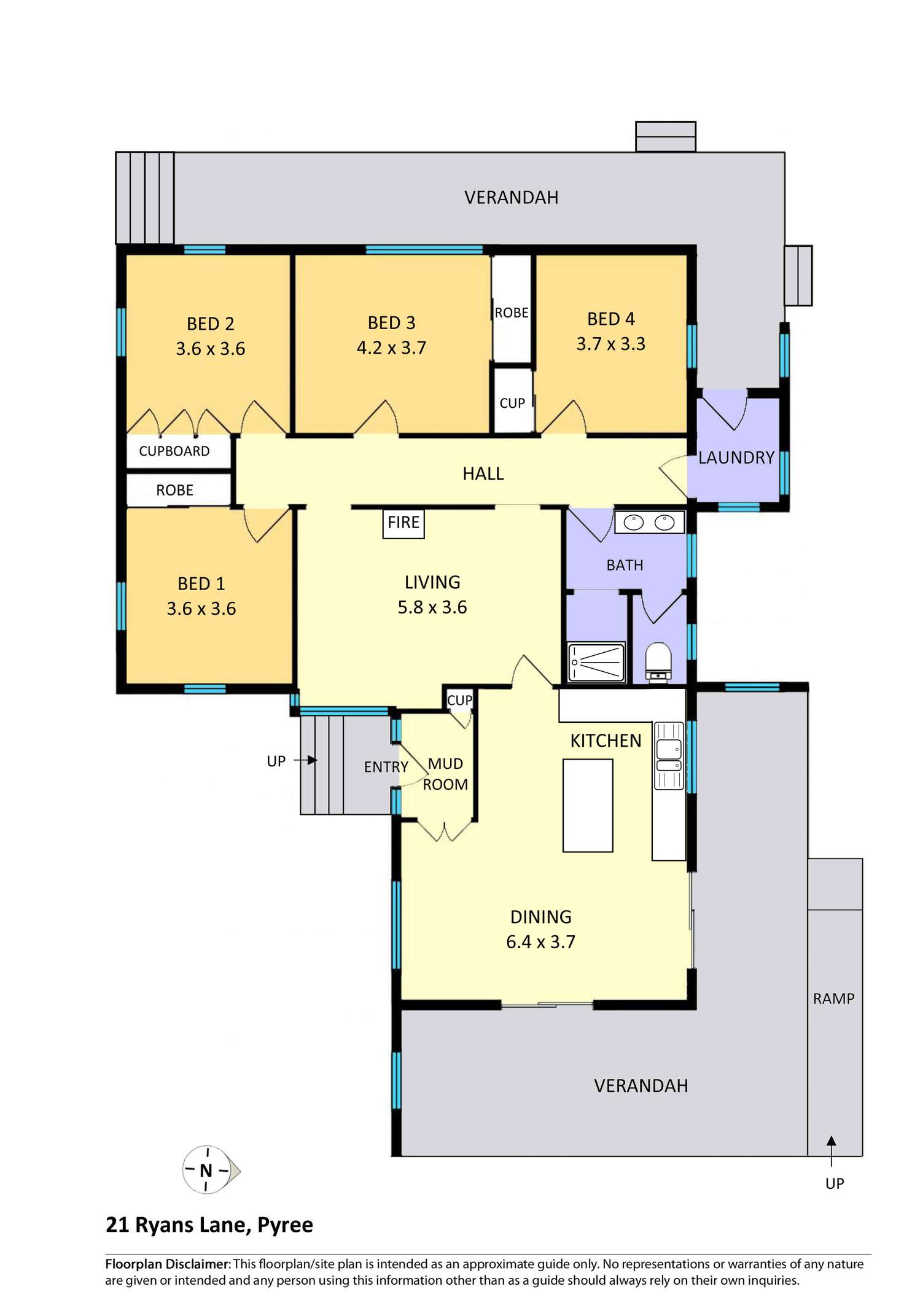 Floorplan of Homely house listing, 21 Ryans Lane, Pyree NSW 2540