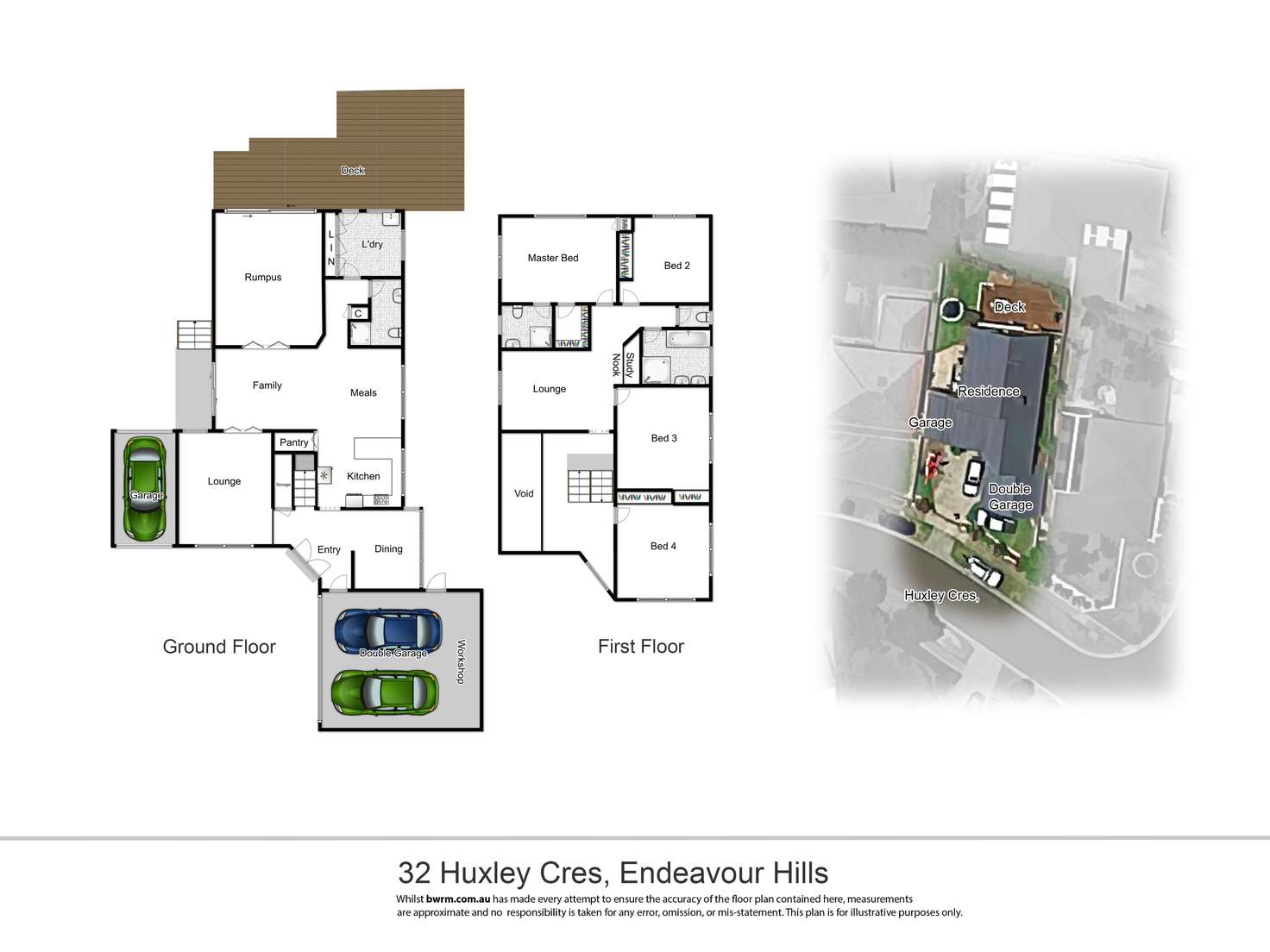 Floorplan of Homely house listing, 32 Huxley Crescent, Endeavour Hills VIC 3802