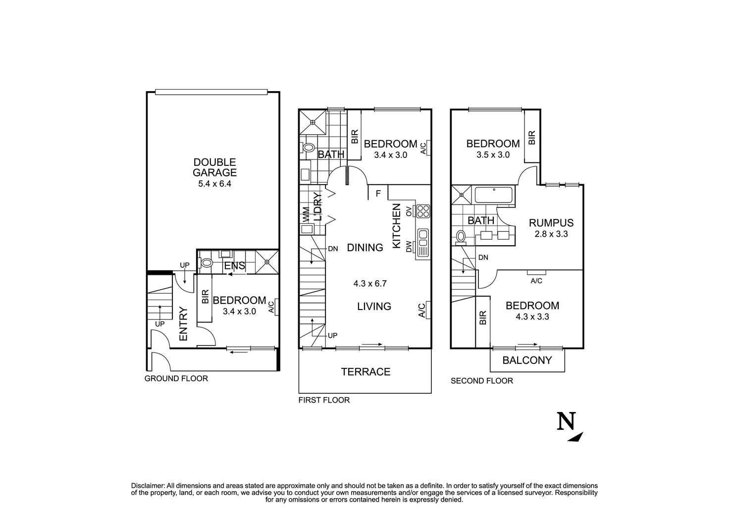 Floorplan of Homely townhouse listing, 3/13-15 May Street, Doncaster East VIC 3109