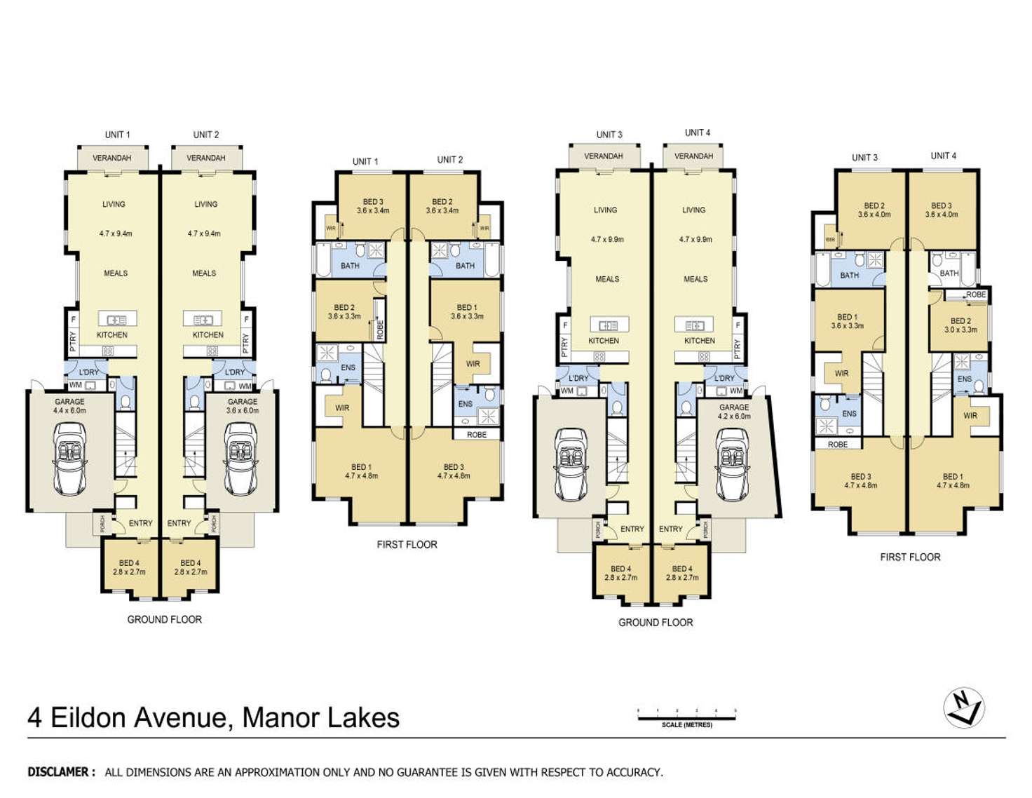 Floorplan of Homely townhouse listing, 4 Eildon Avenue, Manor Lakes VIC 3024