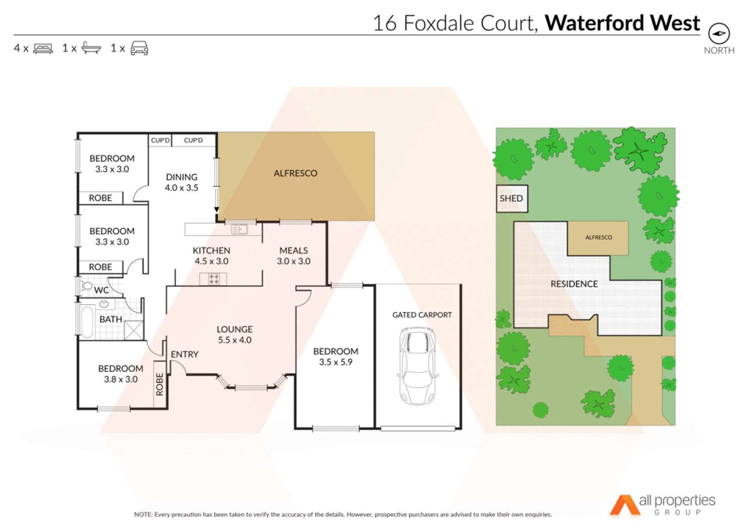 Floorplan of Homely house listing, 16 Foxdale Court, Waterford West QLD 4133