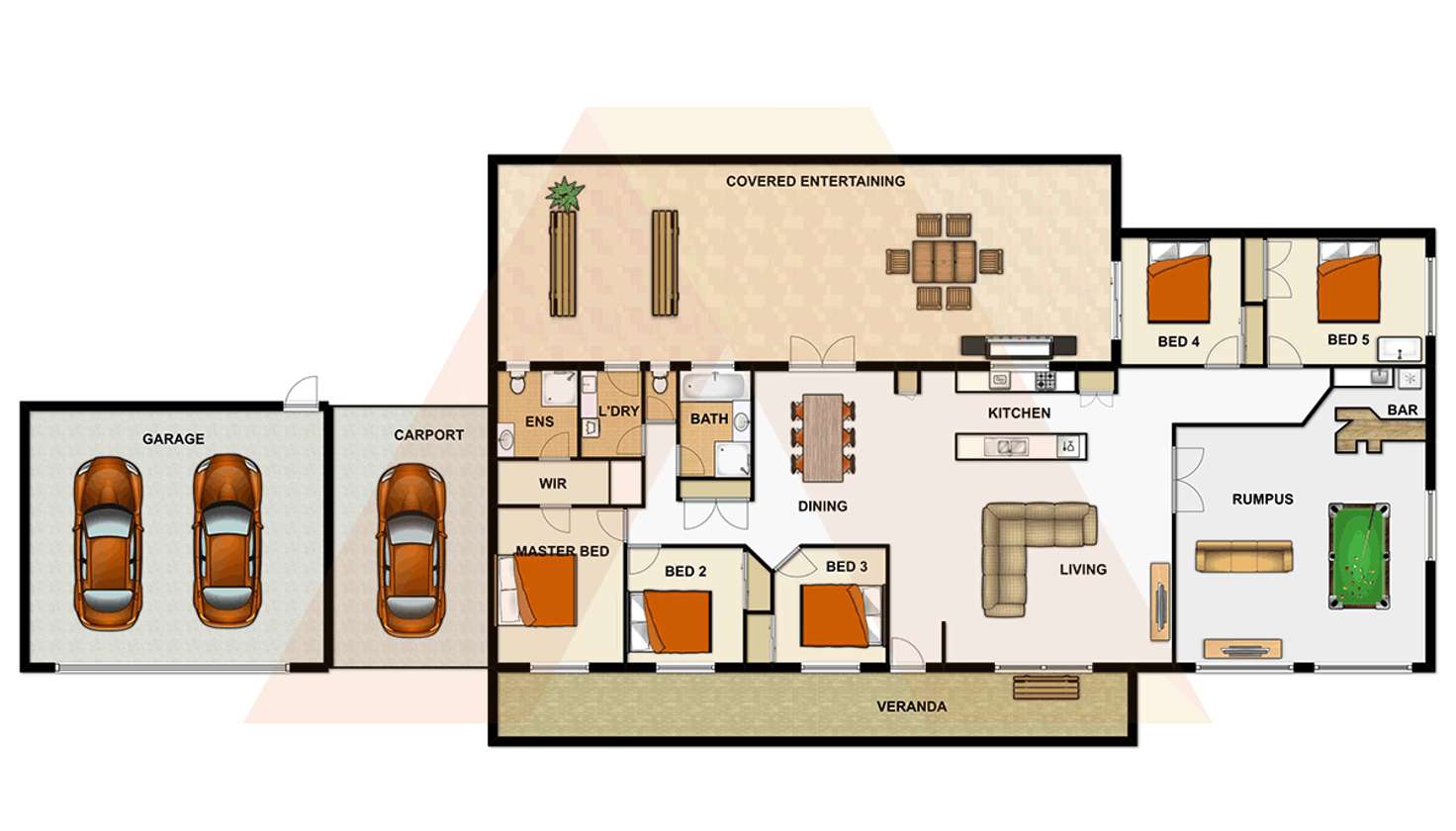 Floorplan of Homely house listing, 182 Merluna Road, Park Ridge South QLD 4125