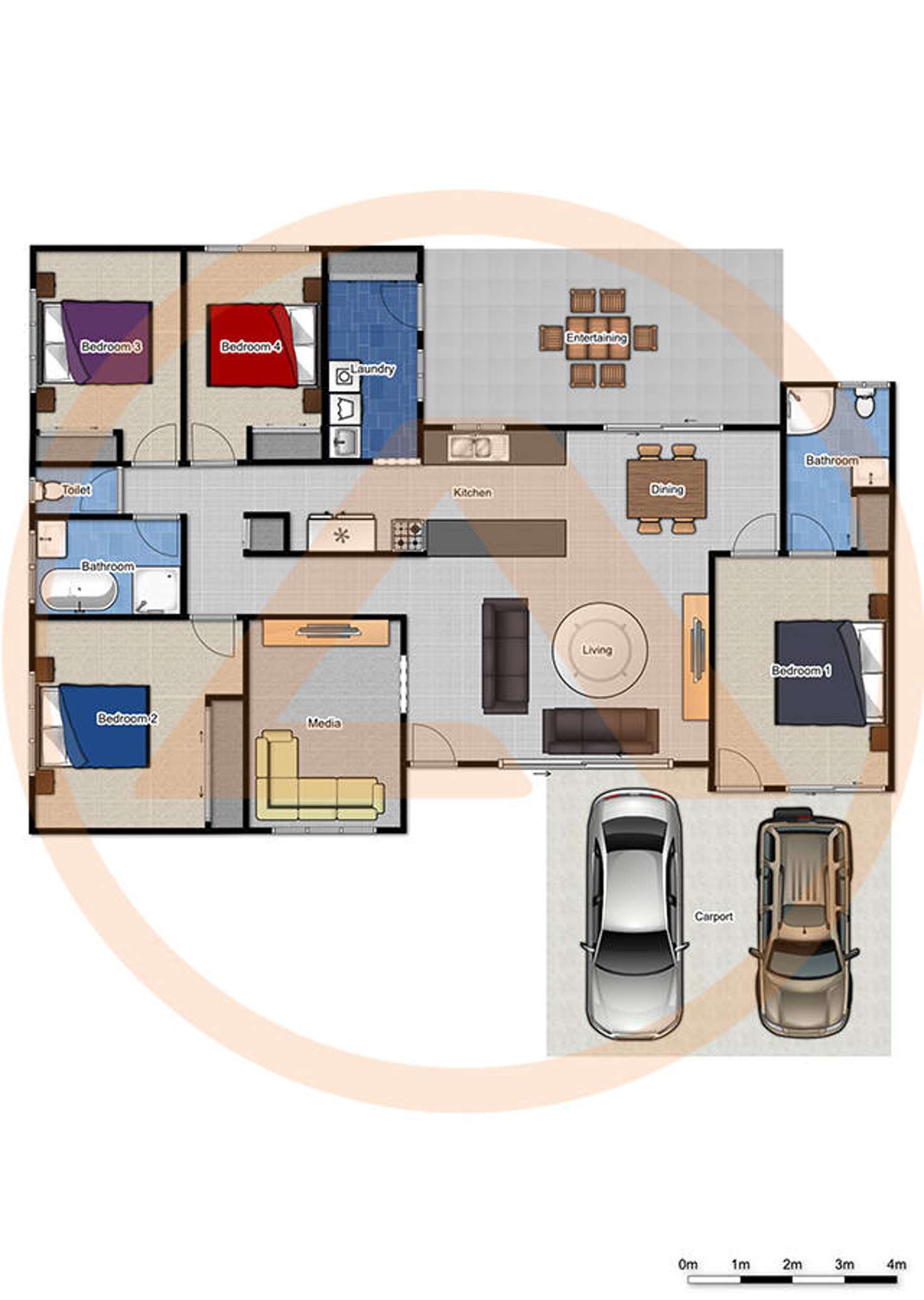 Floorplan of Homely house listing, 68 Dalmeny Street, Algester QLD 4115