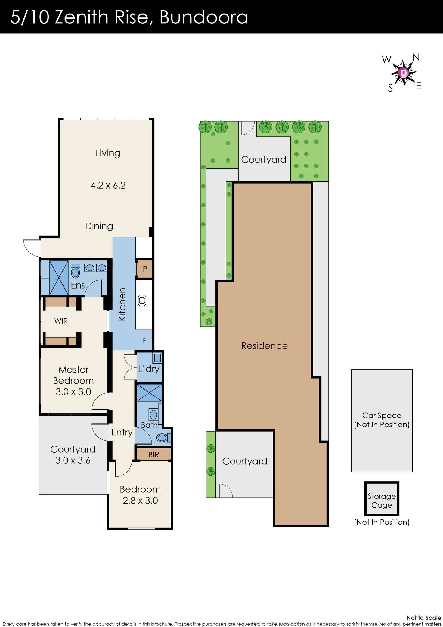 Floorplan of Homely apartment listing, 5/10 Zenith Rise, Bundoora VIC 3083