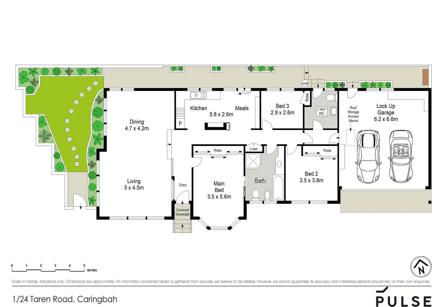Floorplan of Homely villa listing, 1/24 Taren Road, Caringbah South NSW 2229