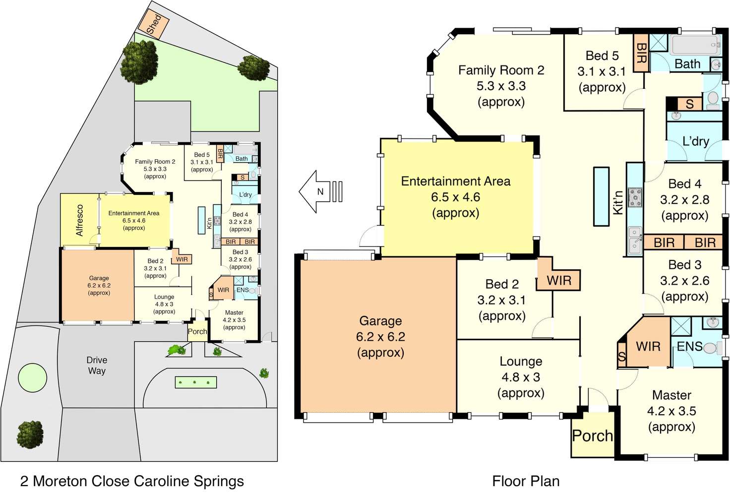 Floorplan of Homely house listing, 2 Moreton Close, Caroline Springs VIC 3023