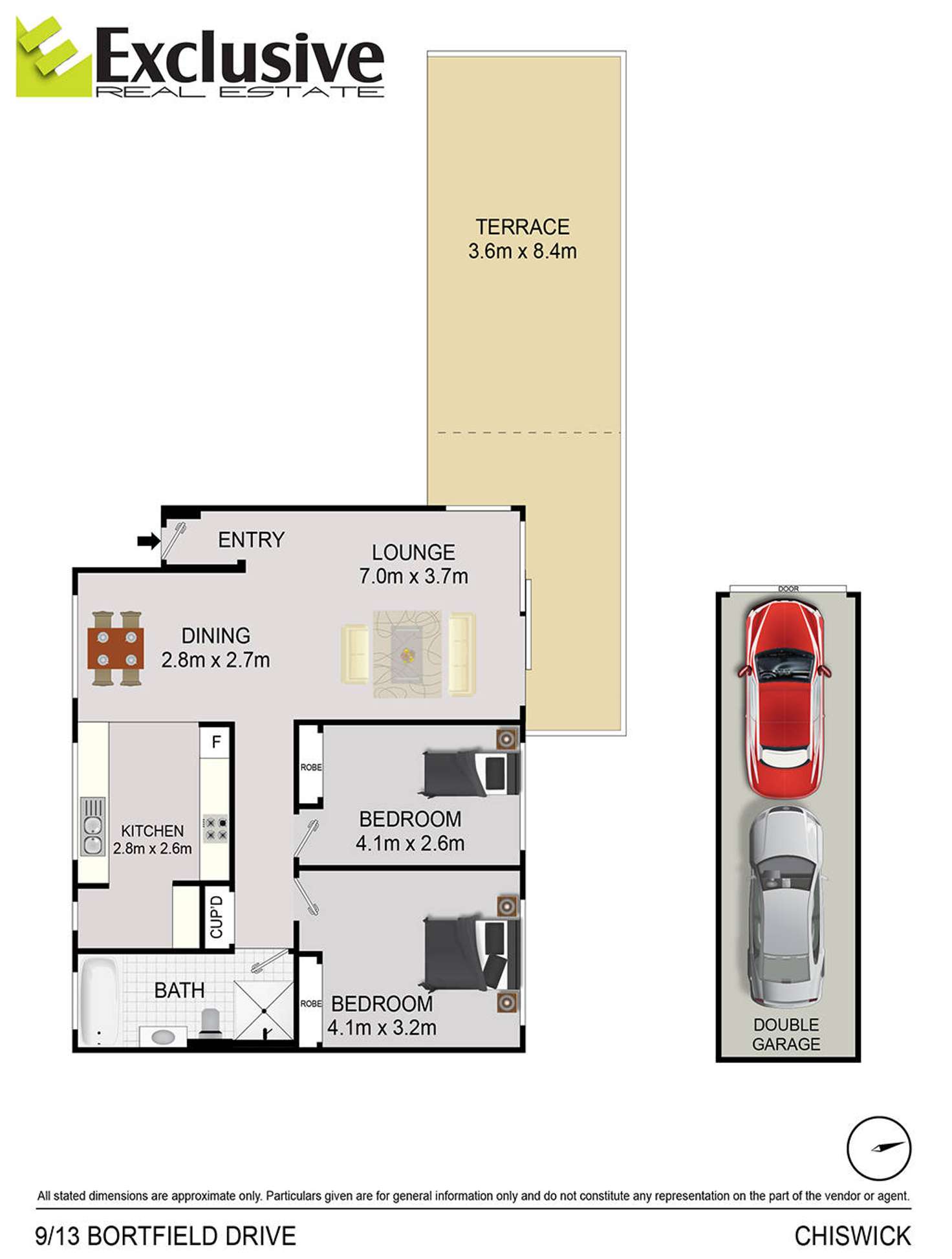 Floorplan of Homely unit listing, 9/13 Bortfield Drive, Chiswick NSW 2046