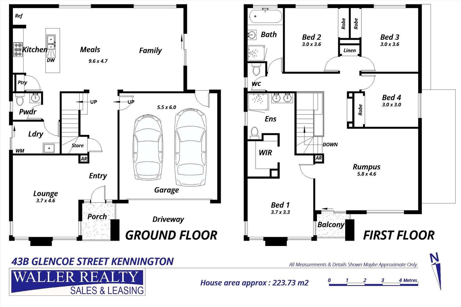 Floorplan of Homely house listing, 43B Glencoe Street, Kennington VIC 3550