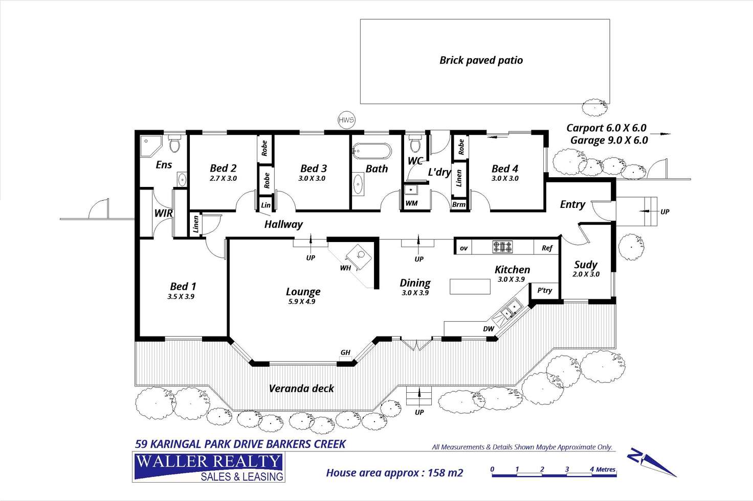 Floorplan of Homely house listing, 59 Karingal Park Drive, Barkers Creek VIC 3451