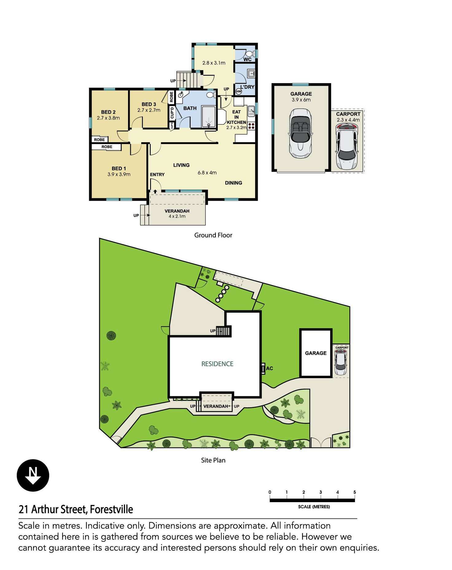 Floorplan of Homely house listing, 21 Arthur Street, Forestville NSW 2087