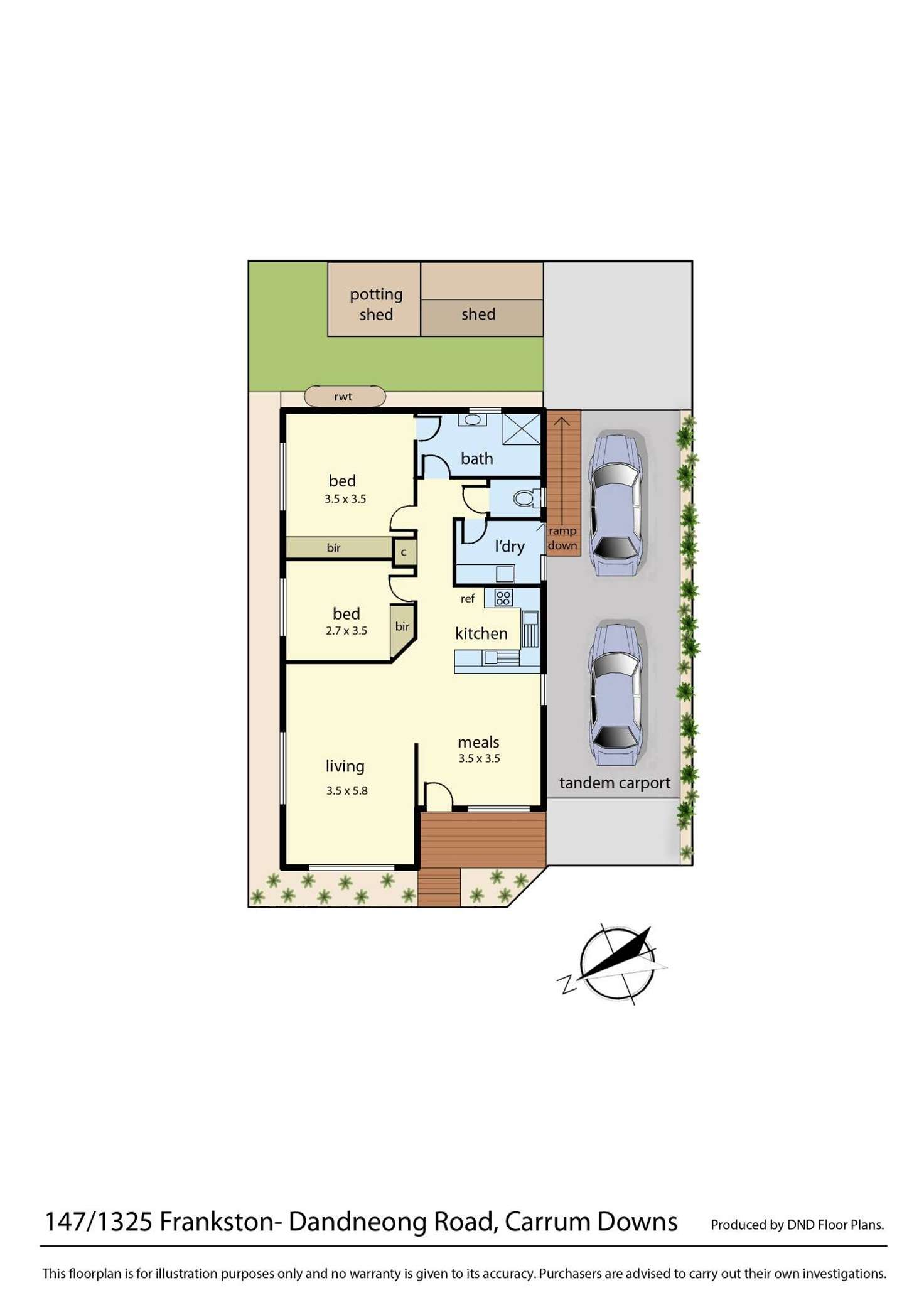 Floorplan of Homely unit listing, 147/1325 Frankston Dandenong Road, Carrum Downs VIC 3201