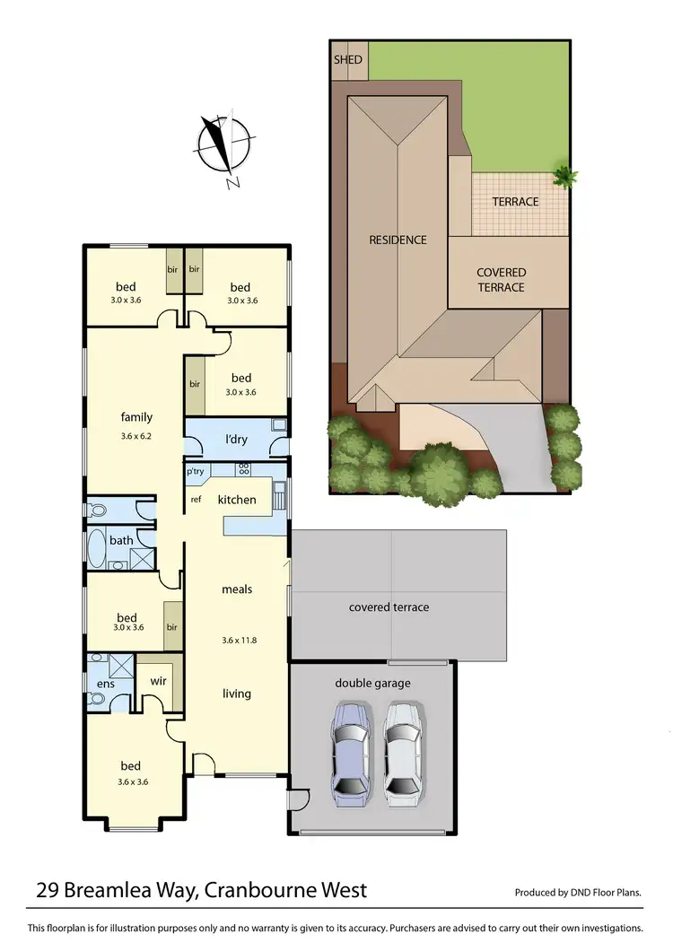 Floorplan of Homely house listing, 29 Breamlea Way, Cranbourne West VIC 3977
