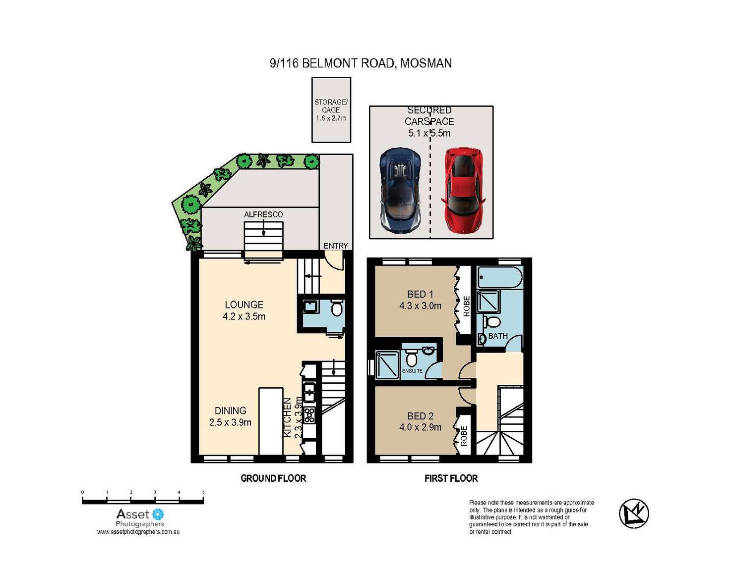 Floorplan of Homely townhouse listing, 9/116 Belmont Road, Mosman NSW 2088