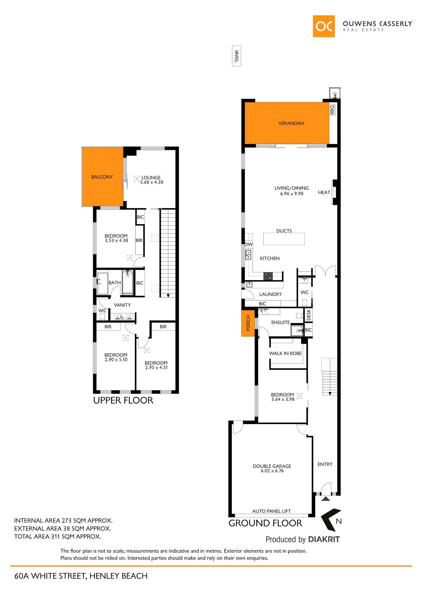 Floorplan of Homely house listing, 60A White Street, Henley Beach SA 5022